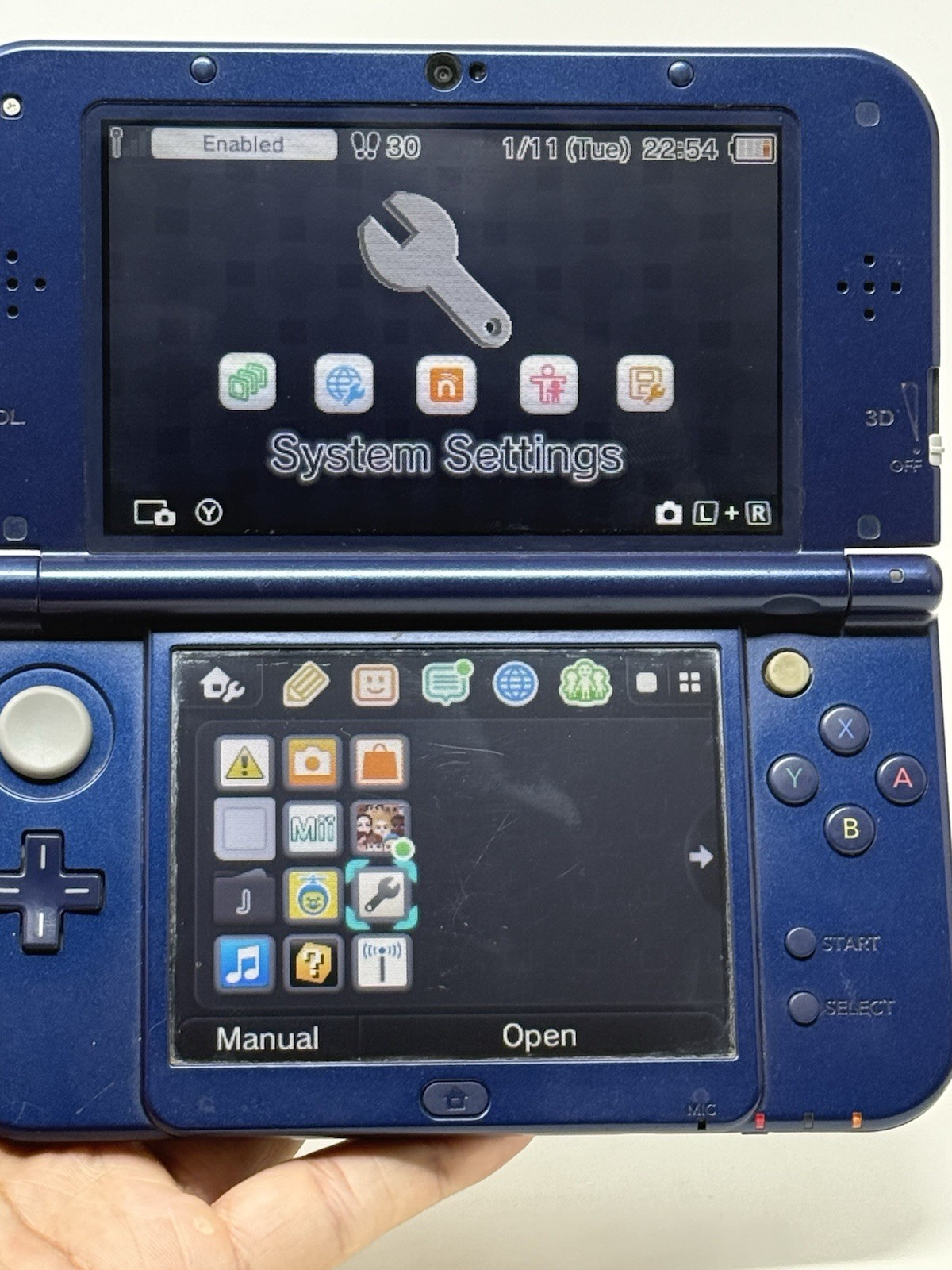 New Nintendo 3DS XL Galaxy Edition Handheld System w Charger US Edition Tested