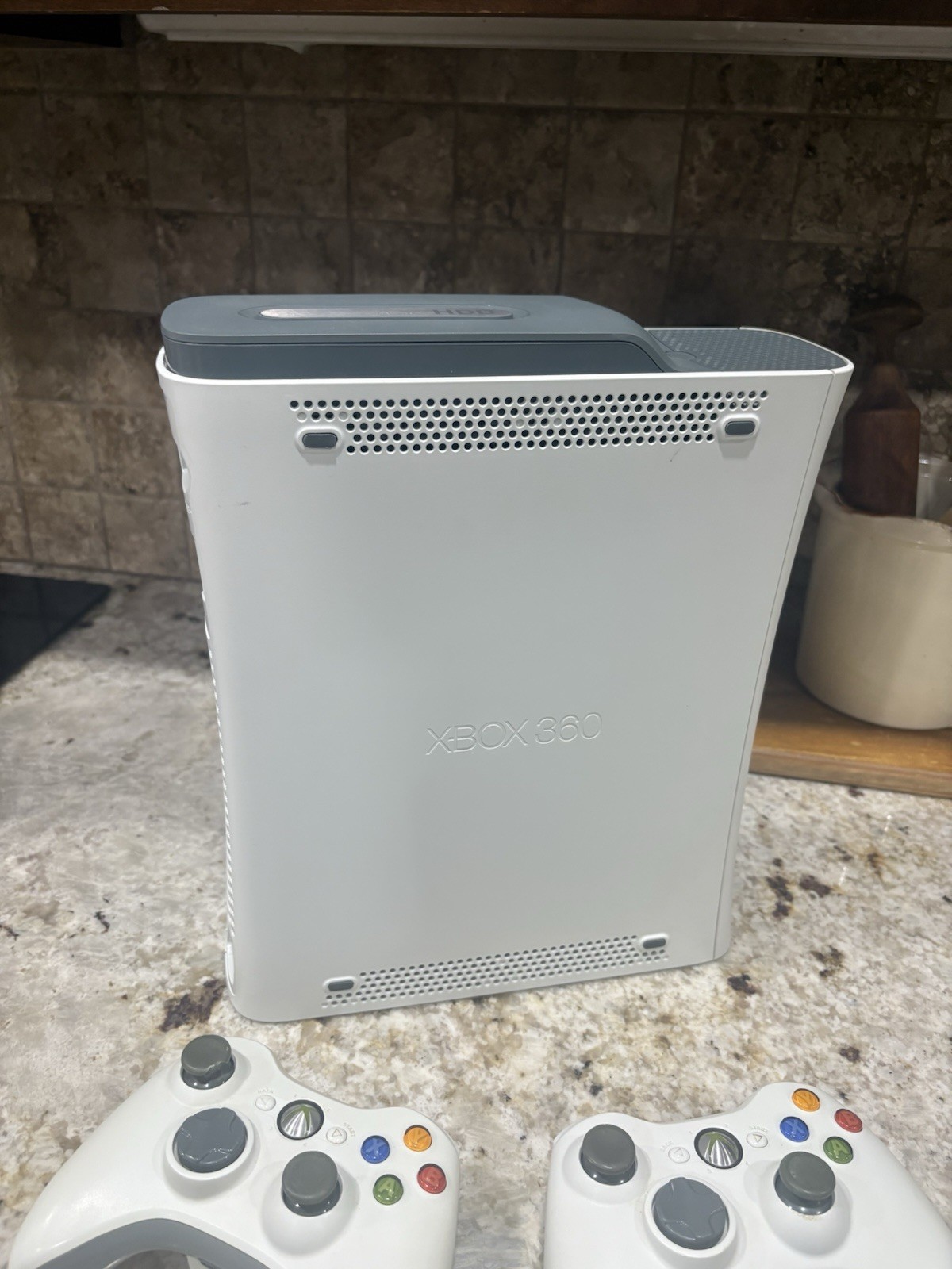 Microsoft Xbox 360 Console – White Tested For Parts Or Repair Sticky Disc Drive