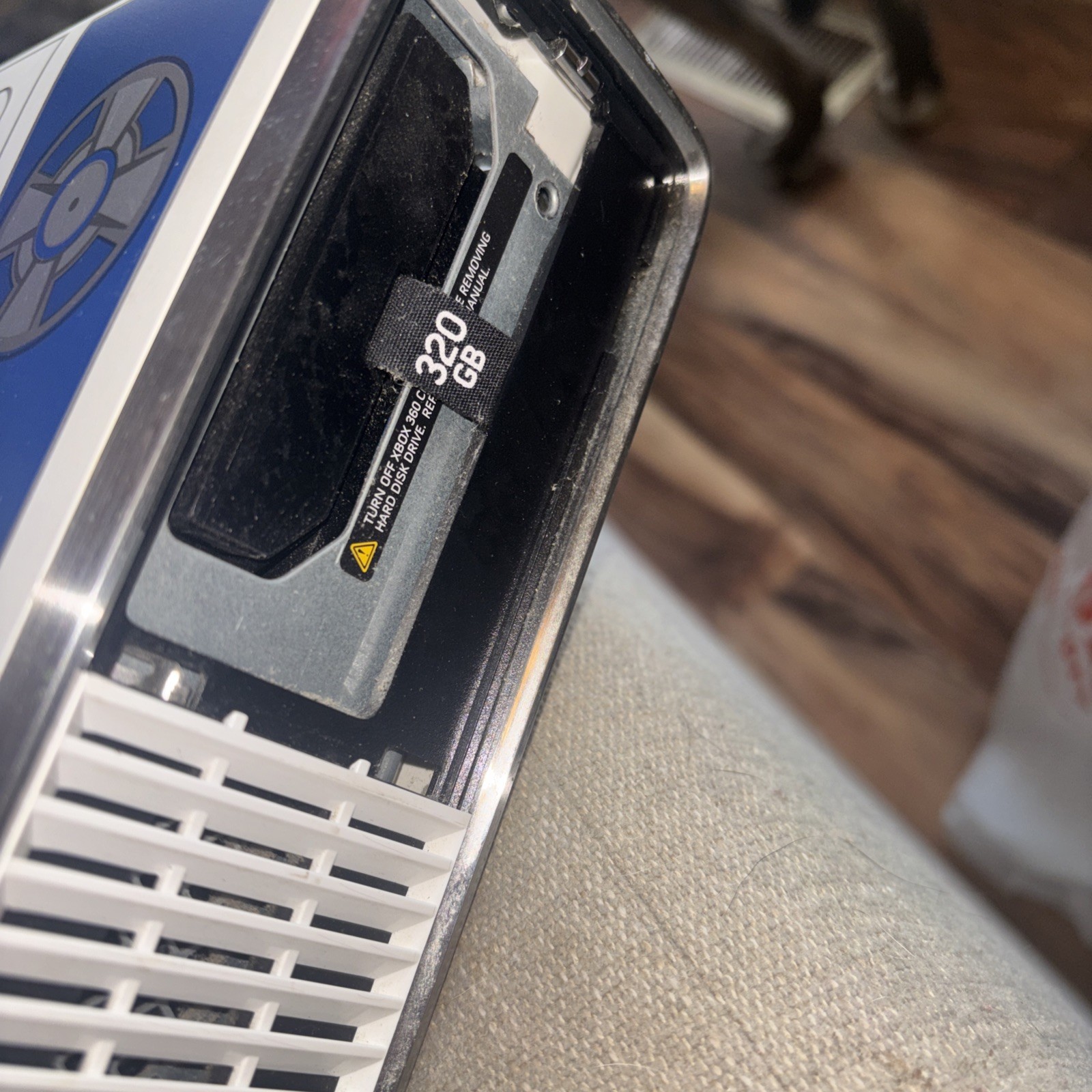 Microsoft Xbox 360 S Star Wars R2-D2 Edition Console White/Blue 320gb #613