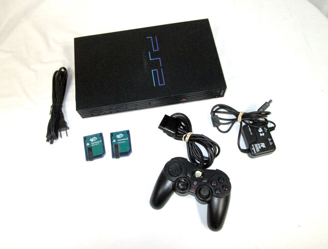 Sony Playstation II PS2 with Controller & 2 8MB Memory Cards Video Game System
