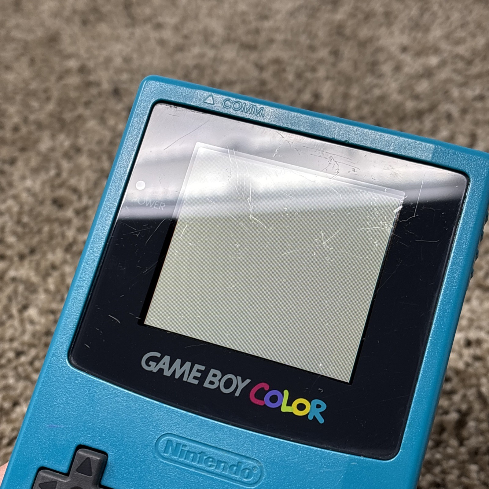 Nintendo Game Boy Color Handheld Game Console Teal Blue Tested