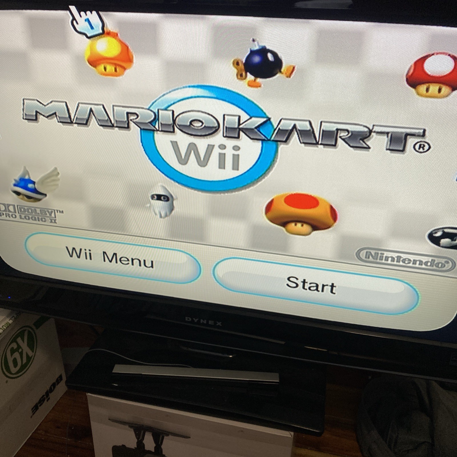 wii console bundle W/4 Controllers Extra Game Cords 2 Games. As Is. Tested Works