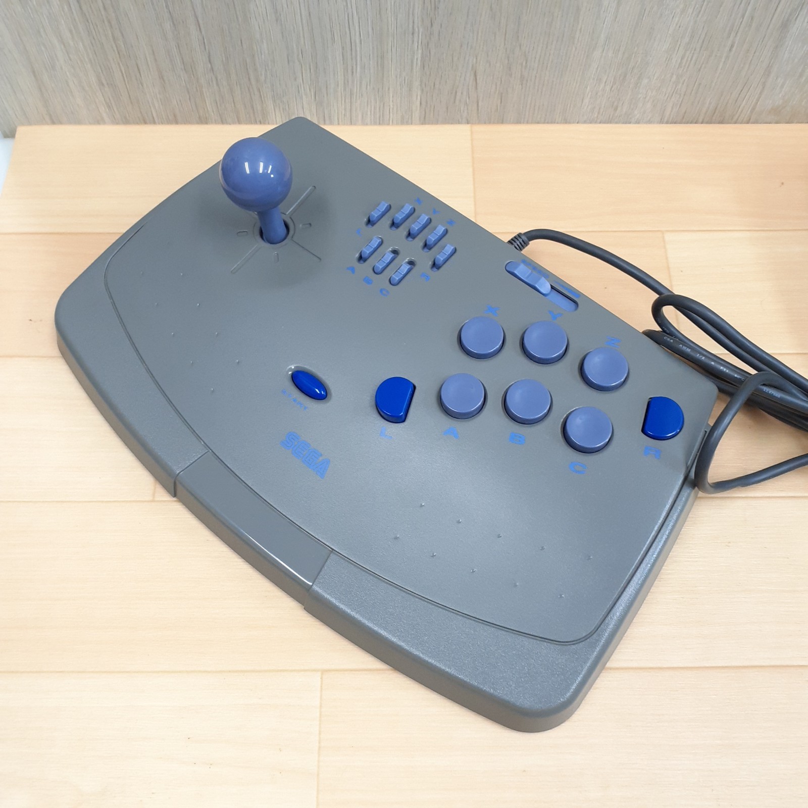 Sega Saturn Console Japan White with 2 Arcade Virtua Stick controllers & 5 Games