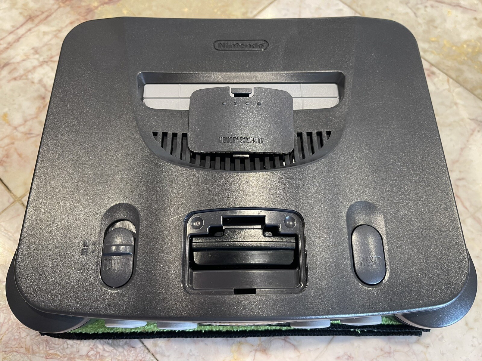 Nintendo N64 Charcoal Gray Console w/Gray & Atomic Purple Controllers – Cleaned
