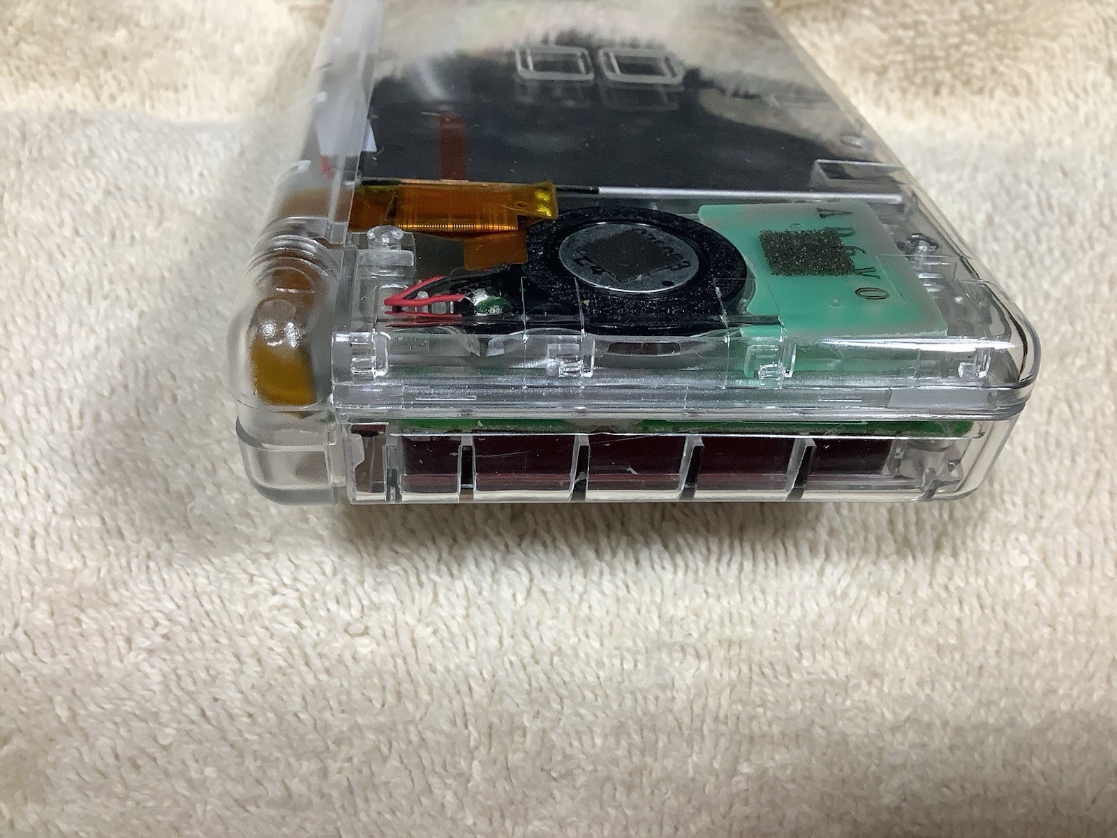 Nintendo DS lite (USG-001) Clear Re-shell. Tested And Working.