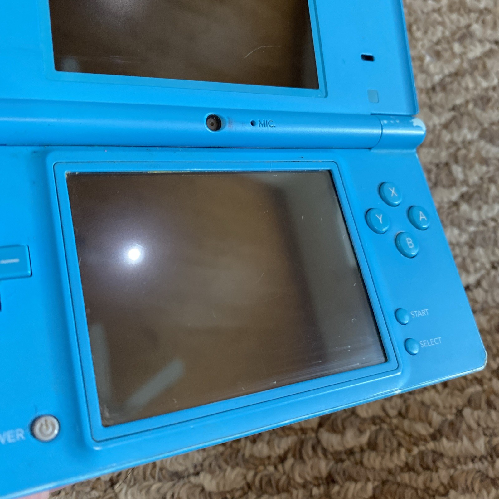 Nintendo DSi Blue Handheld Console Camera/Charger Stylus Tested