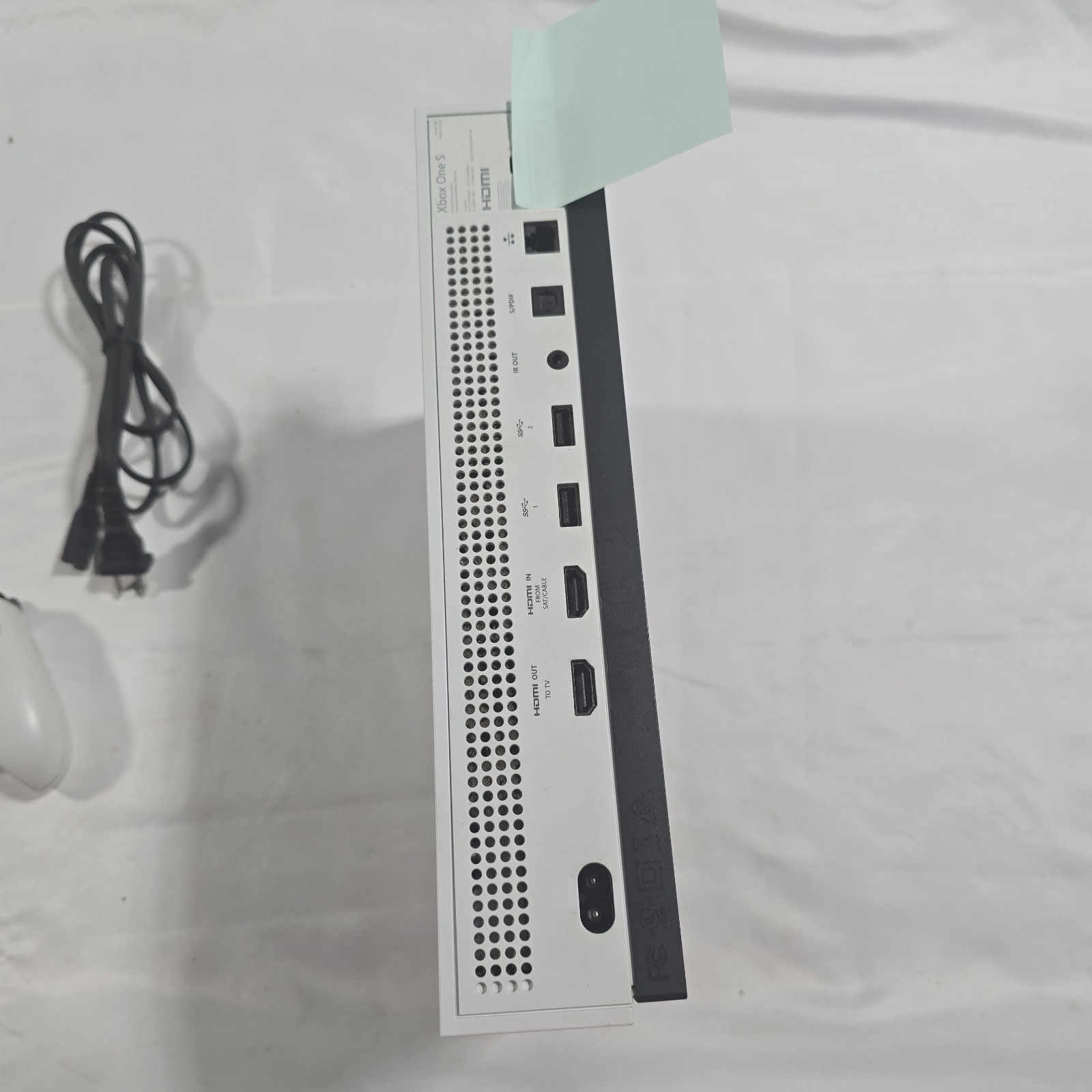 Microsoft Xbox One S 500GB – White Console, Controller, Power Cord