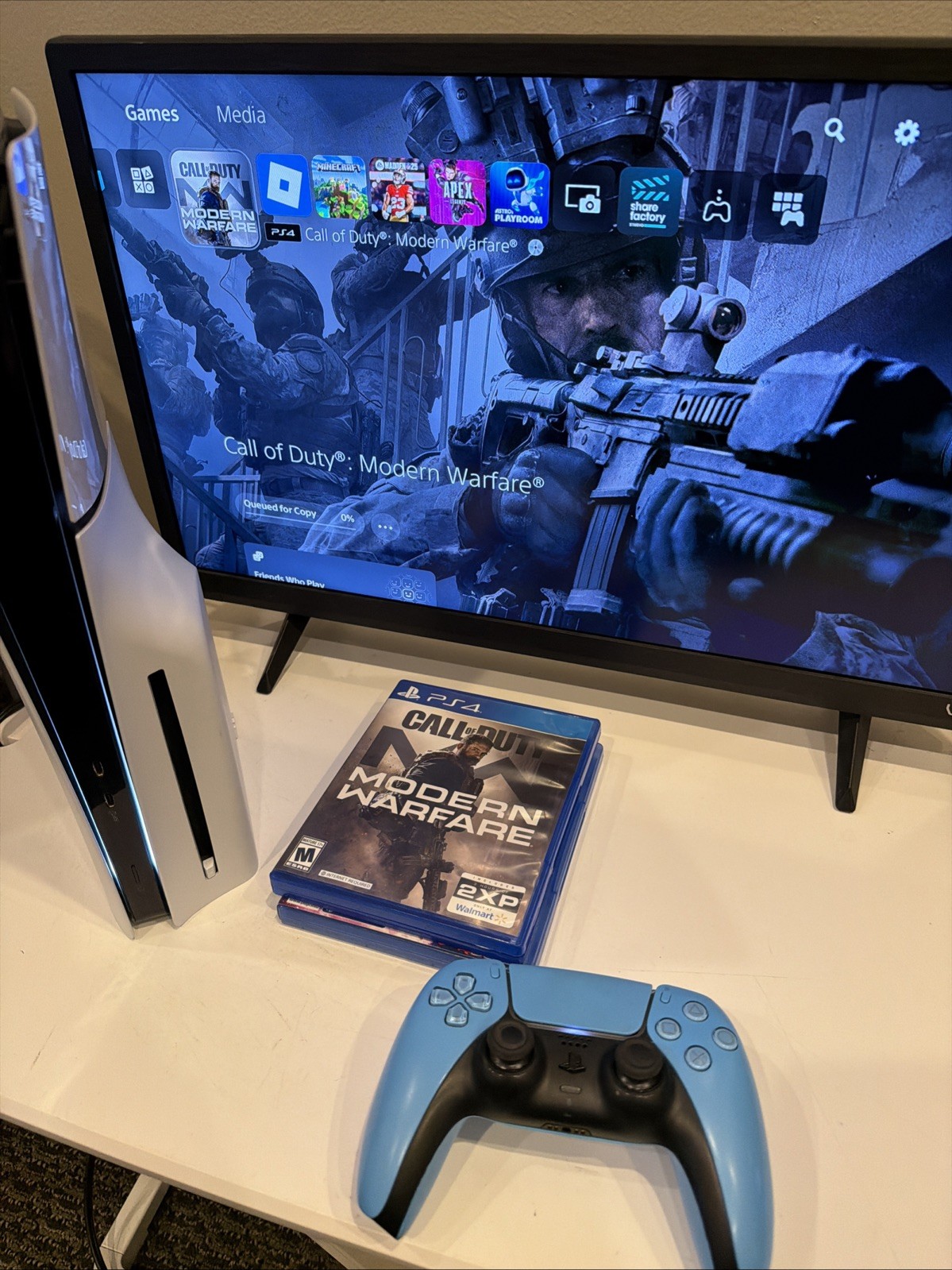 Sony PlayStation 5 Slim Disc Edition PS5 1TB White Console Gaming System