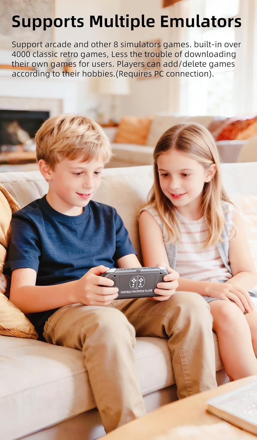 Multi-Function 5.1 Inch Video Game Console Built-In 4000 Retro Games Portable Ha