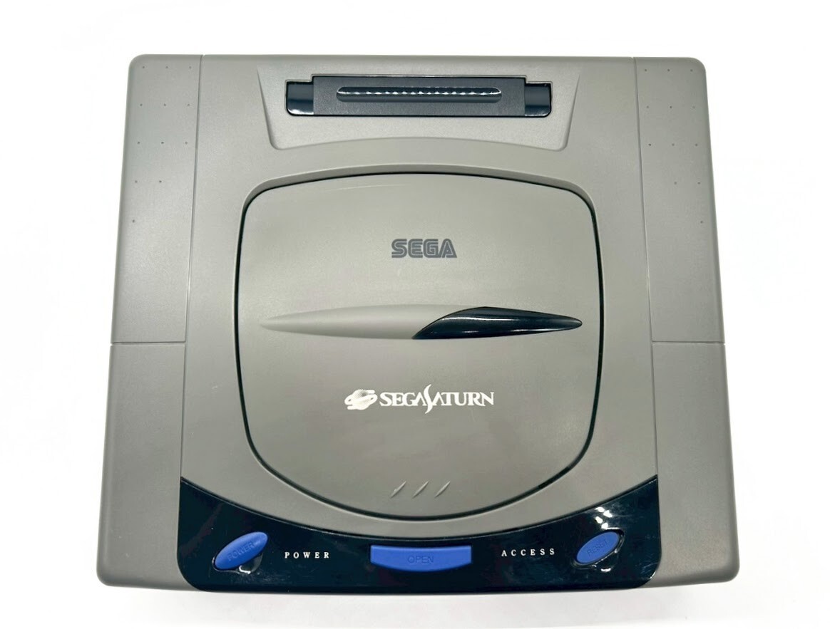 Sega Saturn Console HST-3200 2xController 2xGame Soft NTSC-J Japan #381