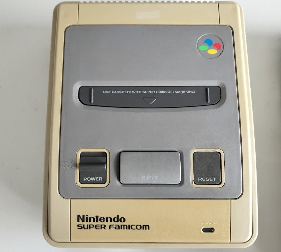 Nintendo Super Famicom Console Complete Set w/3 Donkey Kong Games Tested Japan