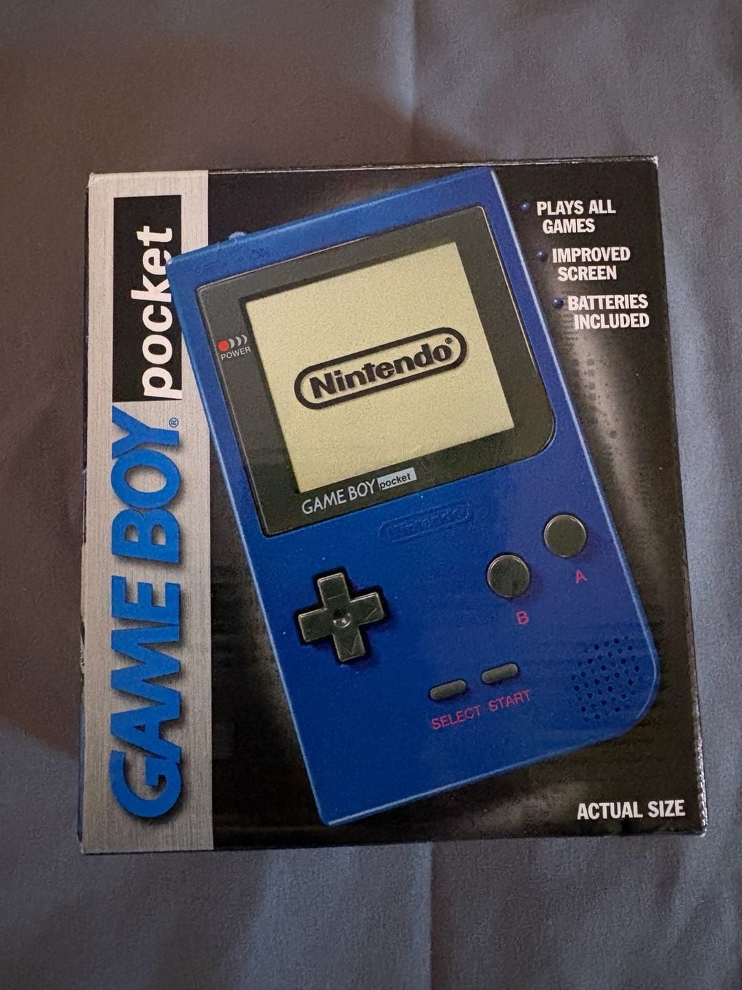 Nintendo Game Boy Pocket Console Blue MGB-001 New Factory Open-Sealed
