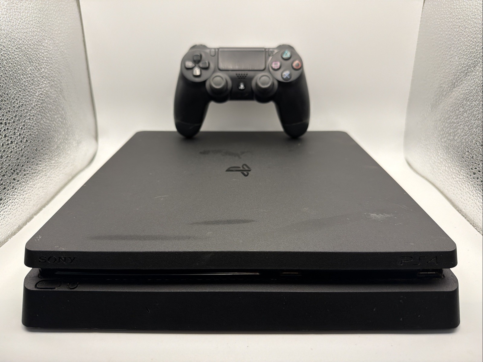 Sony PlayStation 4 Slim 1TB Console – Jet Black With OEM Controller Tested