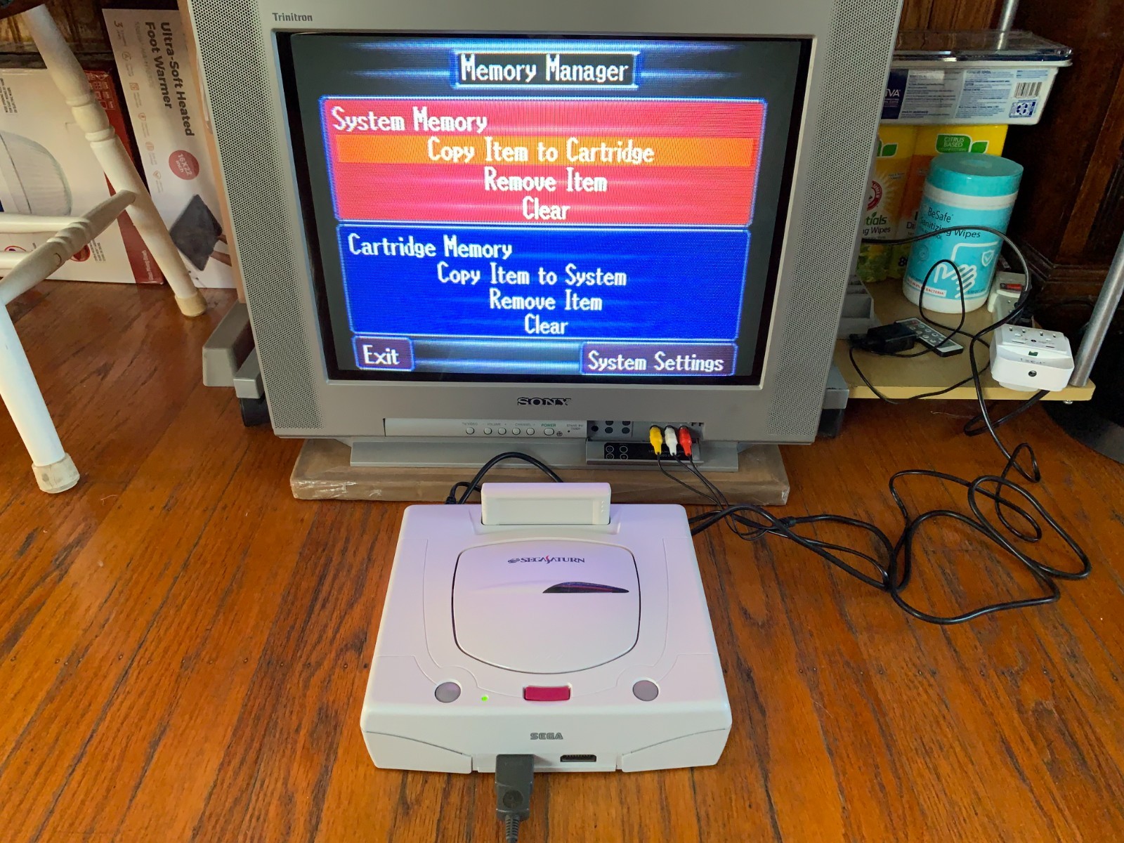 Sega Saturn white Japanese console system Fighters Megamix Daytona USA Circuit