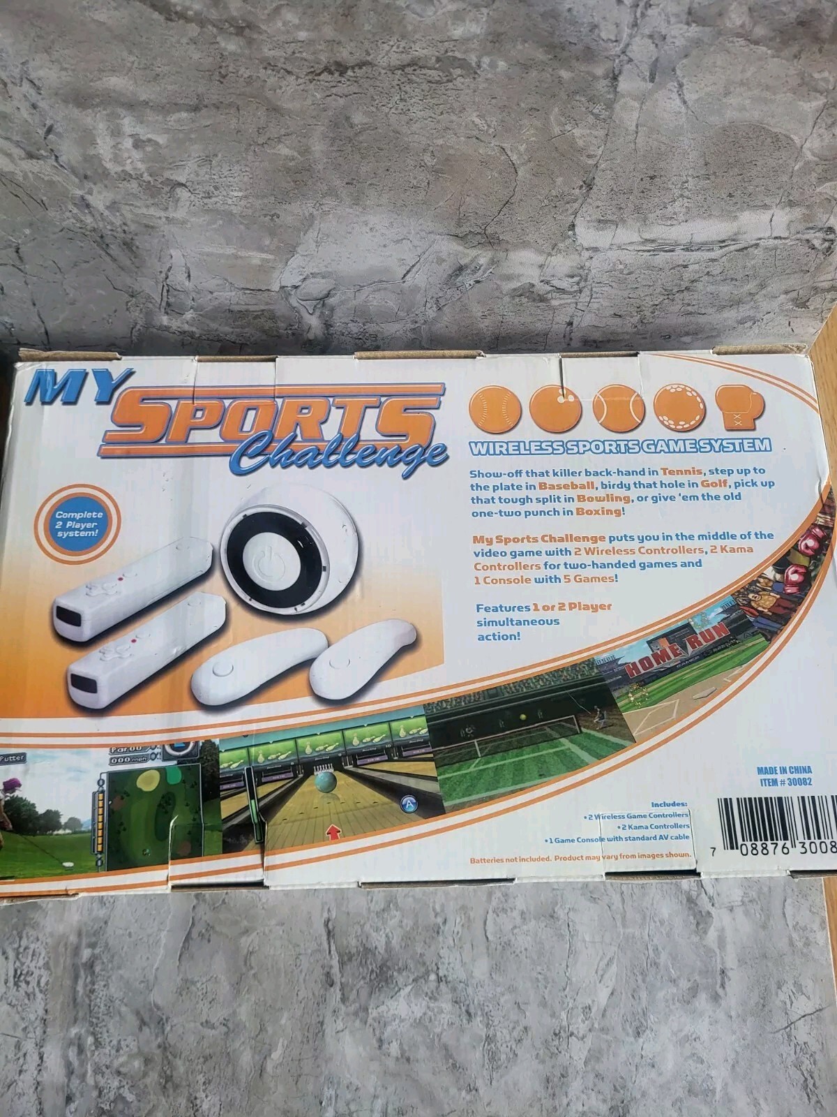 My Sports Challenge Wireless Sports Game System Five Games Set for 2 Players NEW