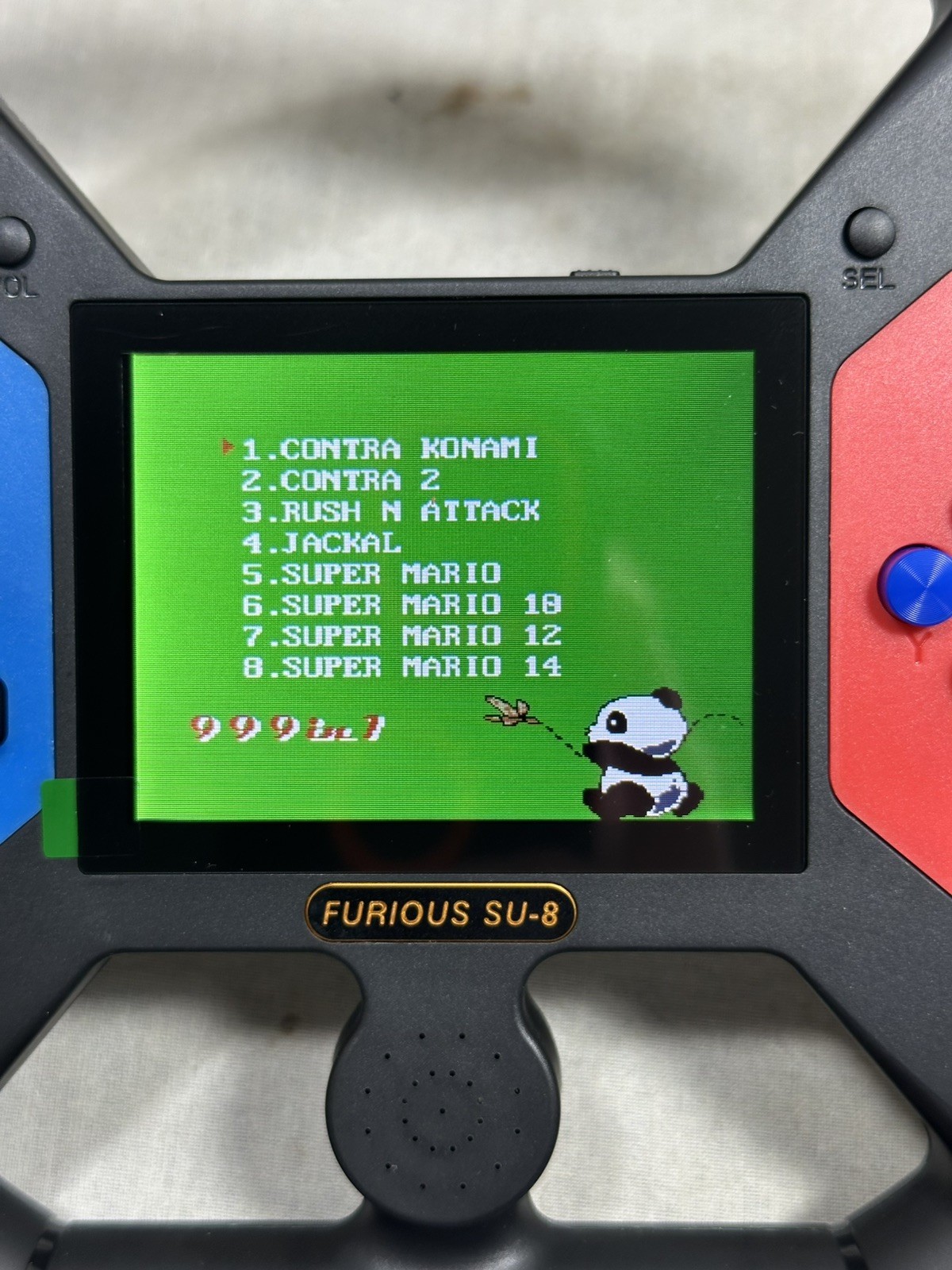 999 in 1 Game Console Furious SU-8 3.5in Color Screen – Open Box – Tested