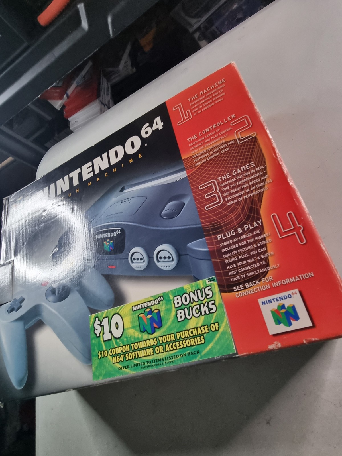 Nintendo 64 Console Original in Box 1996 N64 With Manual Oem All