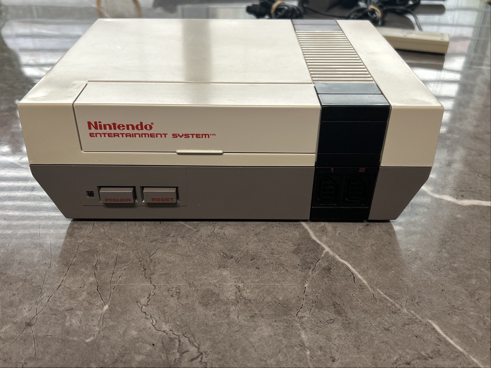Nintendo NES Action Set Home Console – White/Gray Wth 2 Controllers and Gun