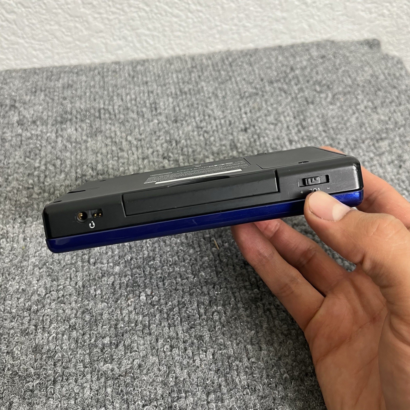 Nintendo DS Lite Blue/Black Untested As-Is No Charger No Stylus Scratches