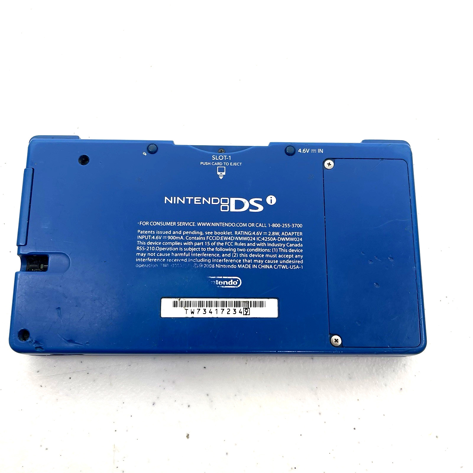Nintendo DSi Matte Blue Console USA Parts Only Powers On OEM Charger VIDEO