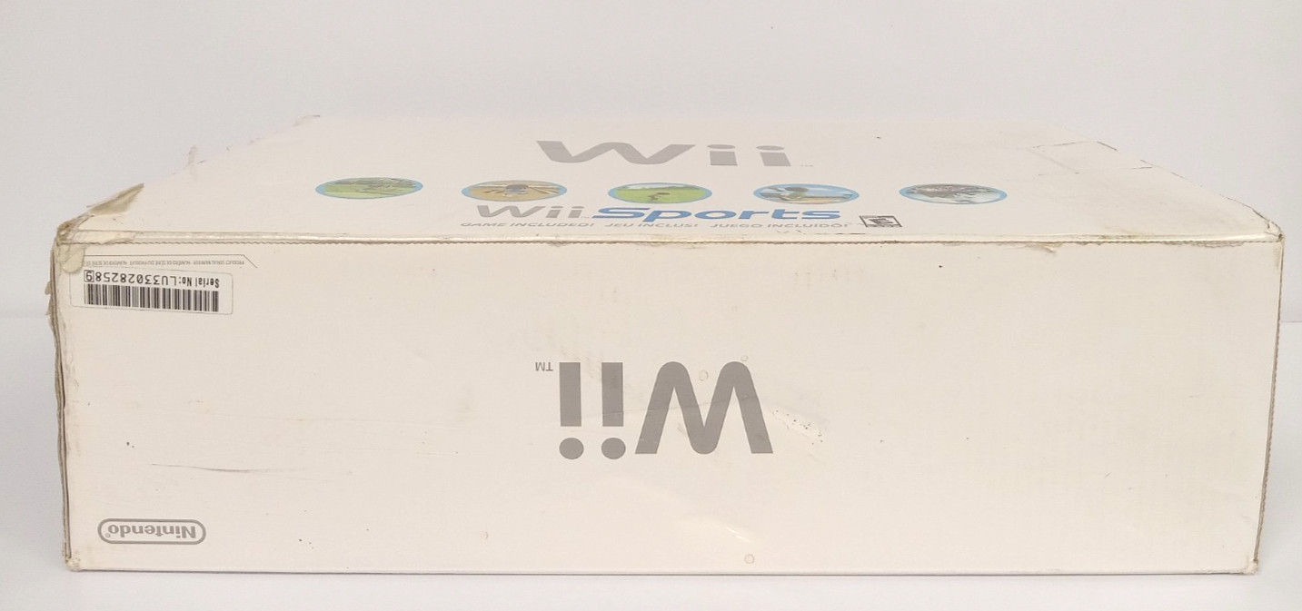Nintendo Wii RVL-001 Home Console (White) – BRAND NEW / SEALED, NEVER USED!