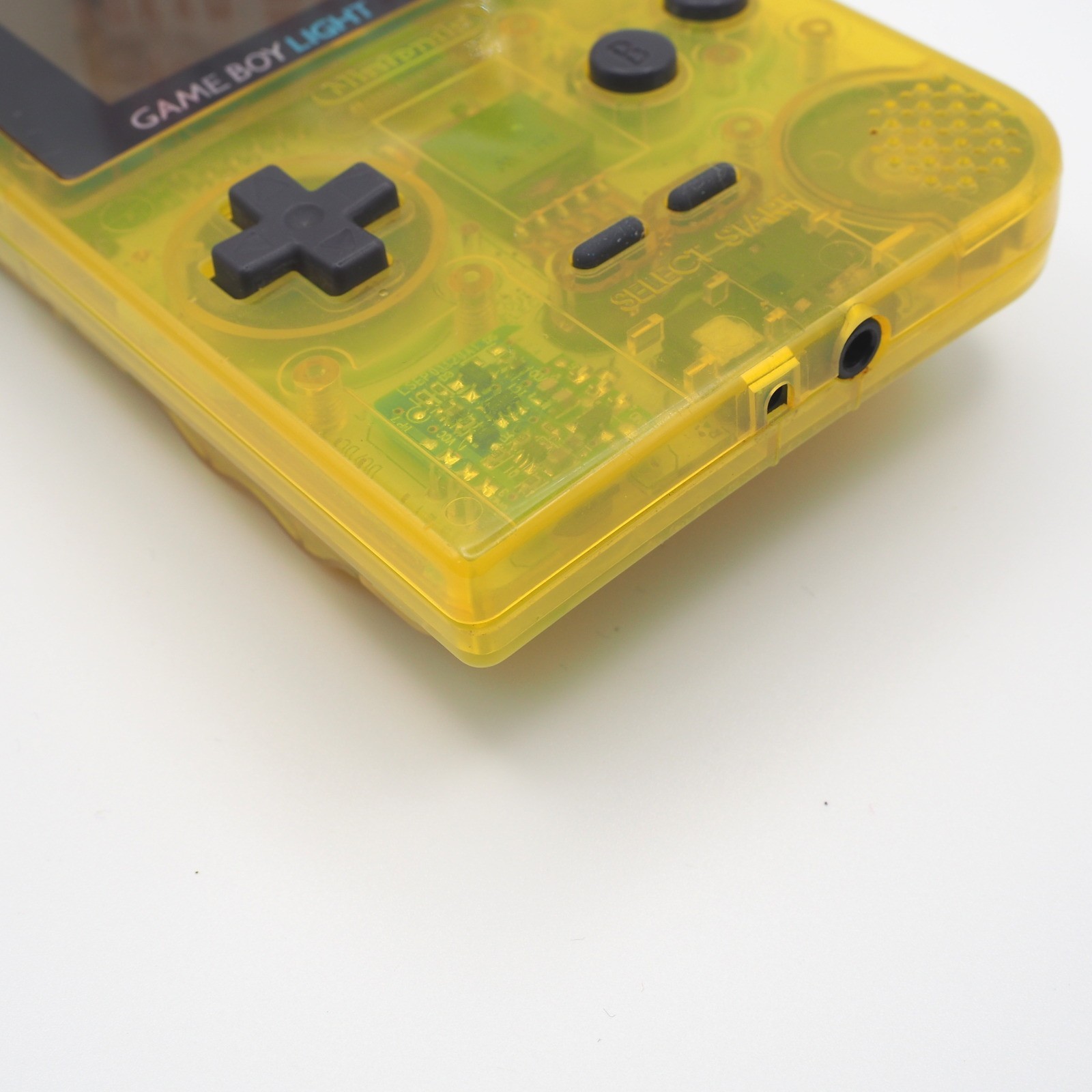 OEM Nintendo Game Boy Light Toys R Us Edition Clear Yellow MGB-101 TESTED #1[EX]