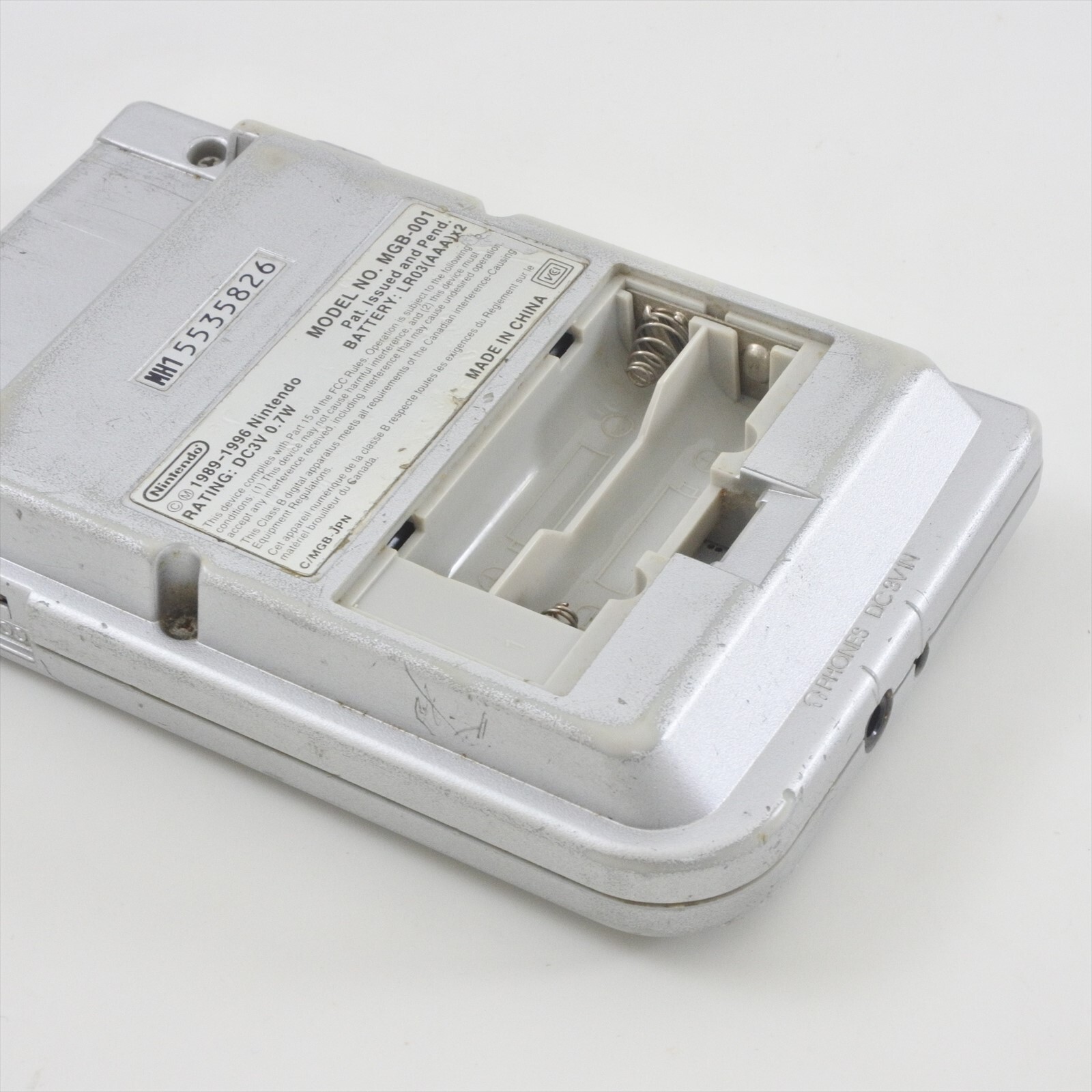 JUNK Gameboy Pocket Console SILVER MGB-001 Notworking NOcover Nintendo CHINA 826