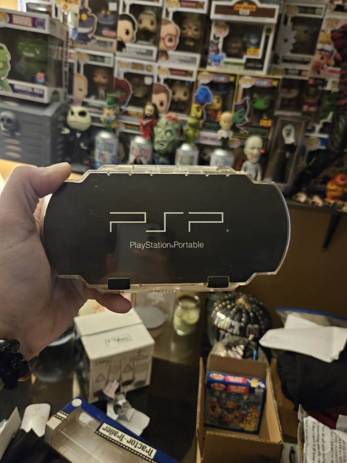 Sony PSP-2000 PlayStation Portable Handheld Console Black/Silver Wi-Fi Case