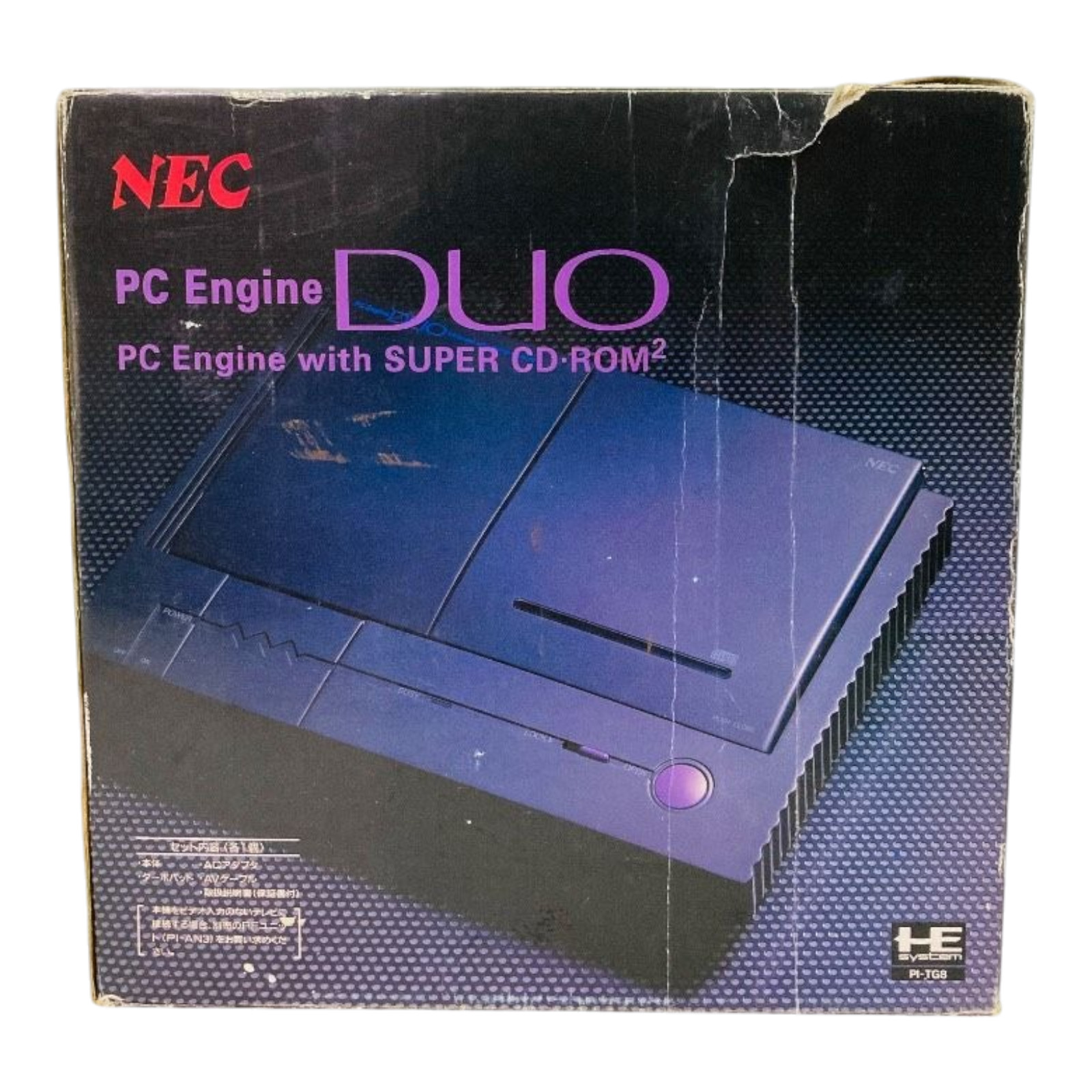 NEC PC Engine Duo PI-TG8 Console CIB Tested Working HuCARD CD-ROM Japan