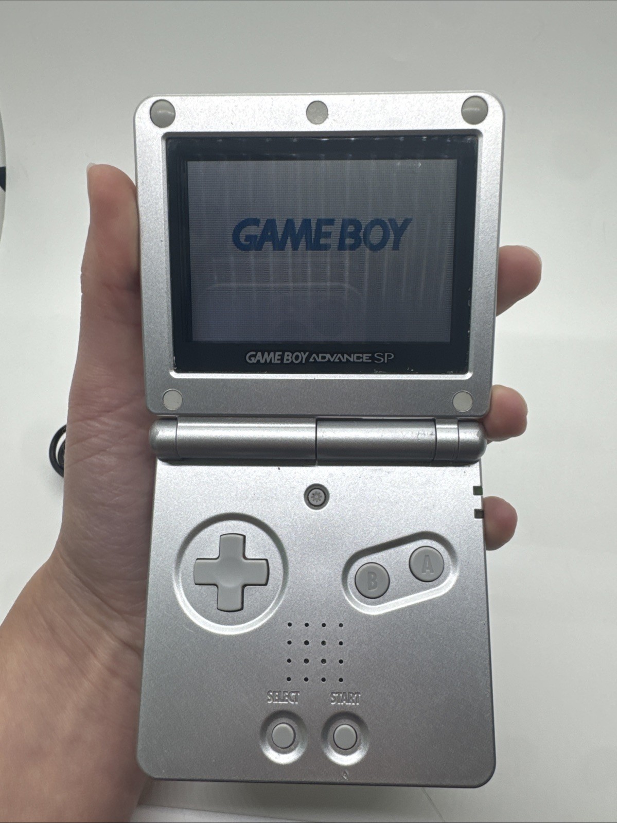 Nintendo Game Boy Advance SP Handheld System AGS-001 – Silver with Charger