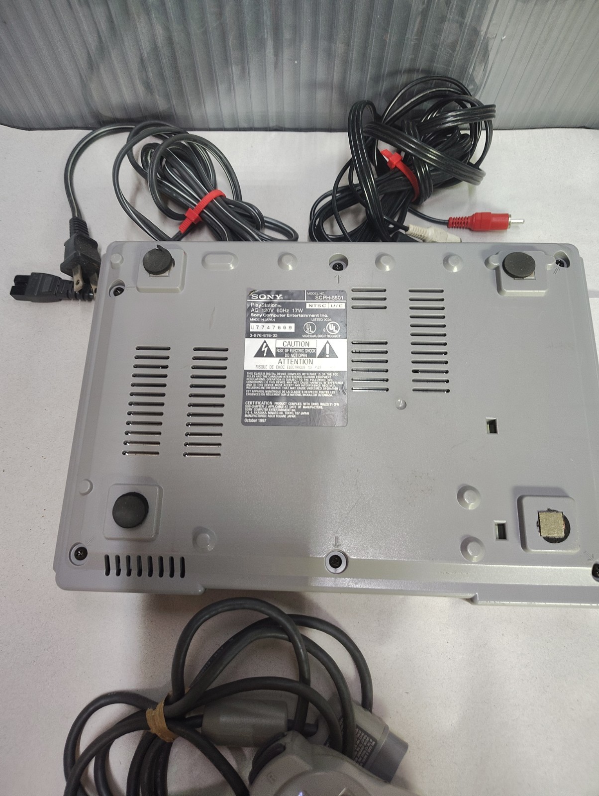 Sony PlayStation 1 PS1 Original Console System Bundle – Tested(SCPH-5501) Tested