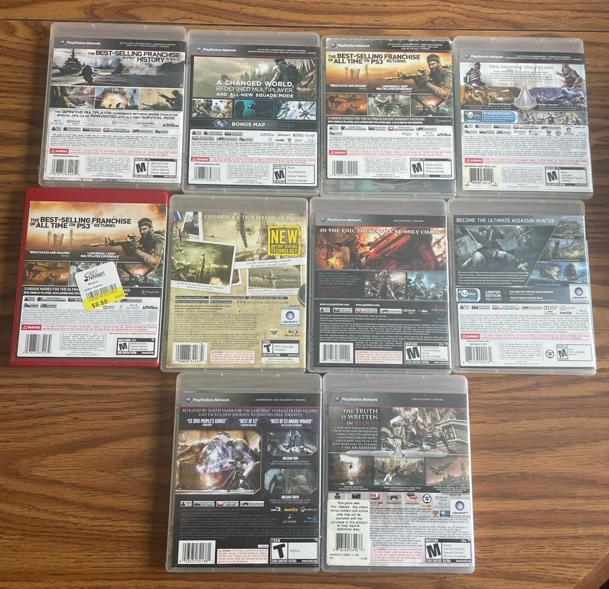 PS3 Game Console, 10 Games & Power Cord, Tested, Needs HDMI Cord