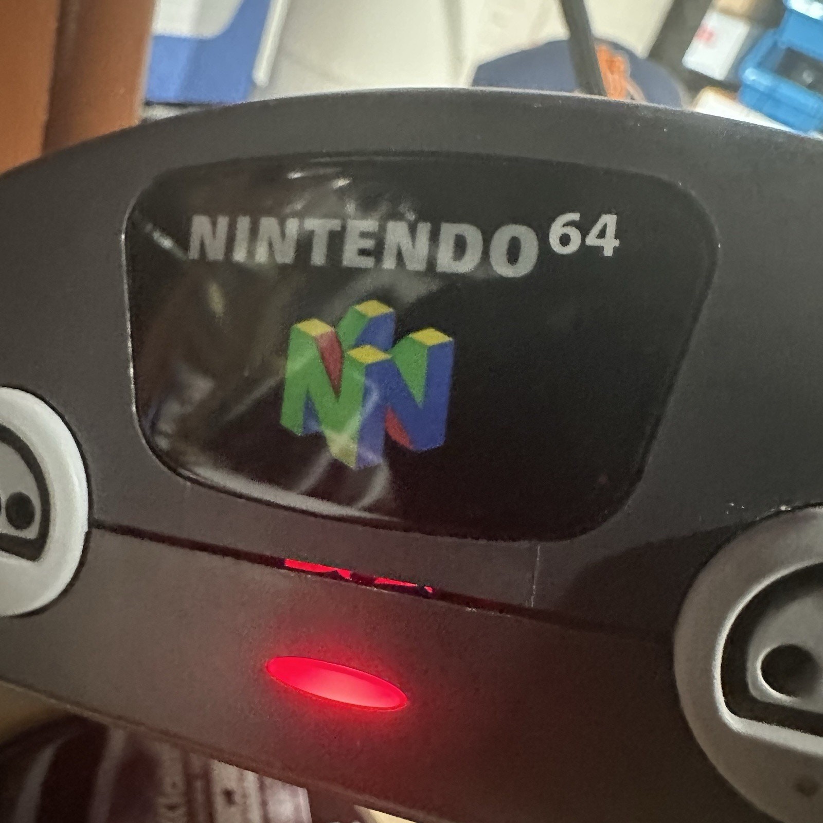 Nintendo 64 Console – Charcoal Gray Bundle- Broken Case – With POKEMON STADIUM