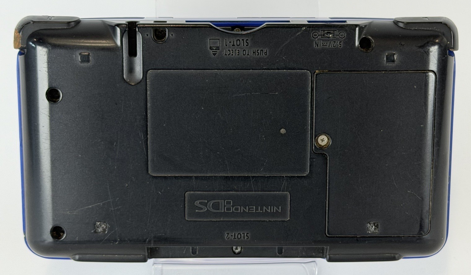 NINTENDO DS ORIGINAL NTR-001 BLACK & BLUE HANDHELD CONSOLE *TESTED & WORKING*