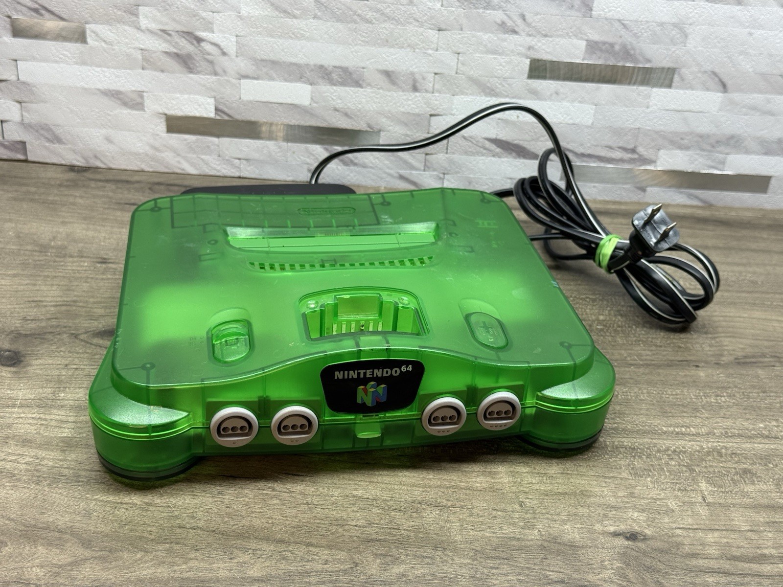 Nintendo 64 Console Only Jungle Green No Expansion Pack -UNTESTED Powers On