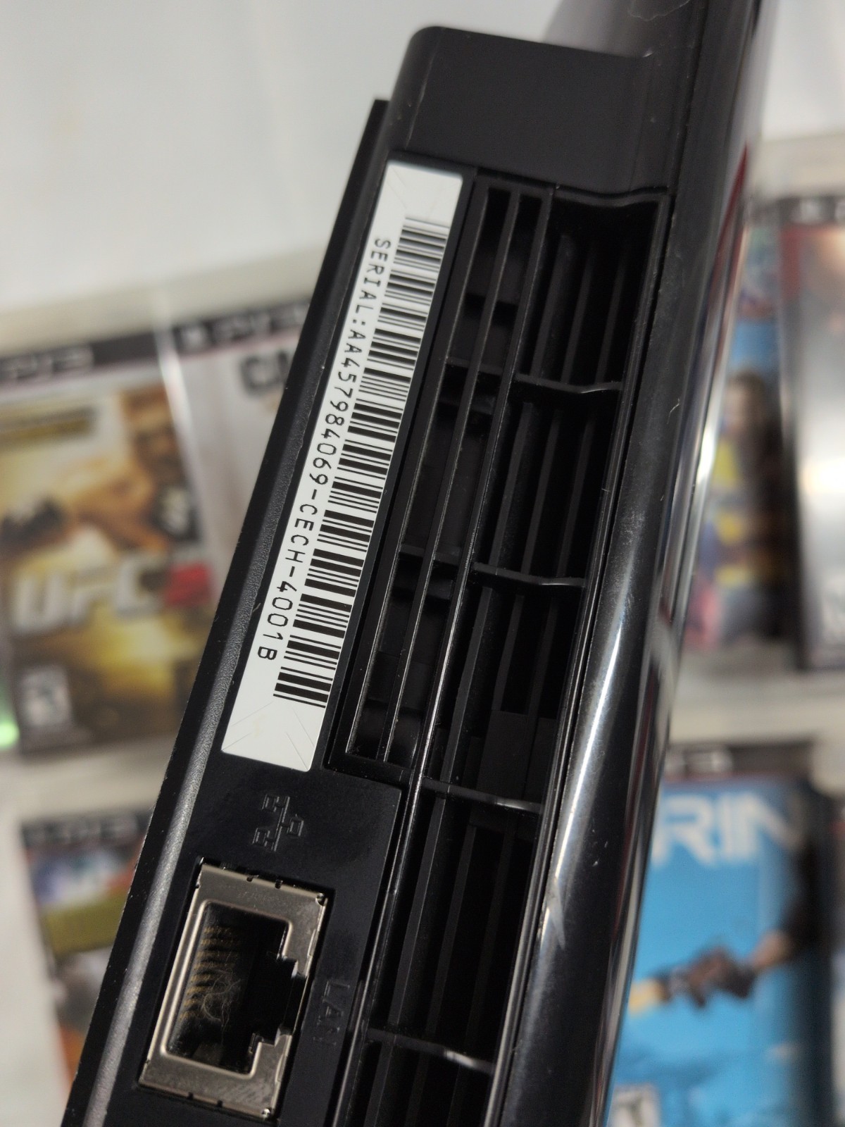 Sony PlayStation 3 250GB PS3 Super Slim CECH-4001B Black Tested 11 Games Bundle