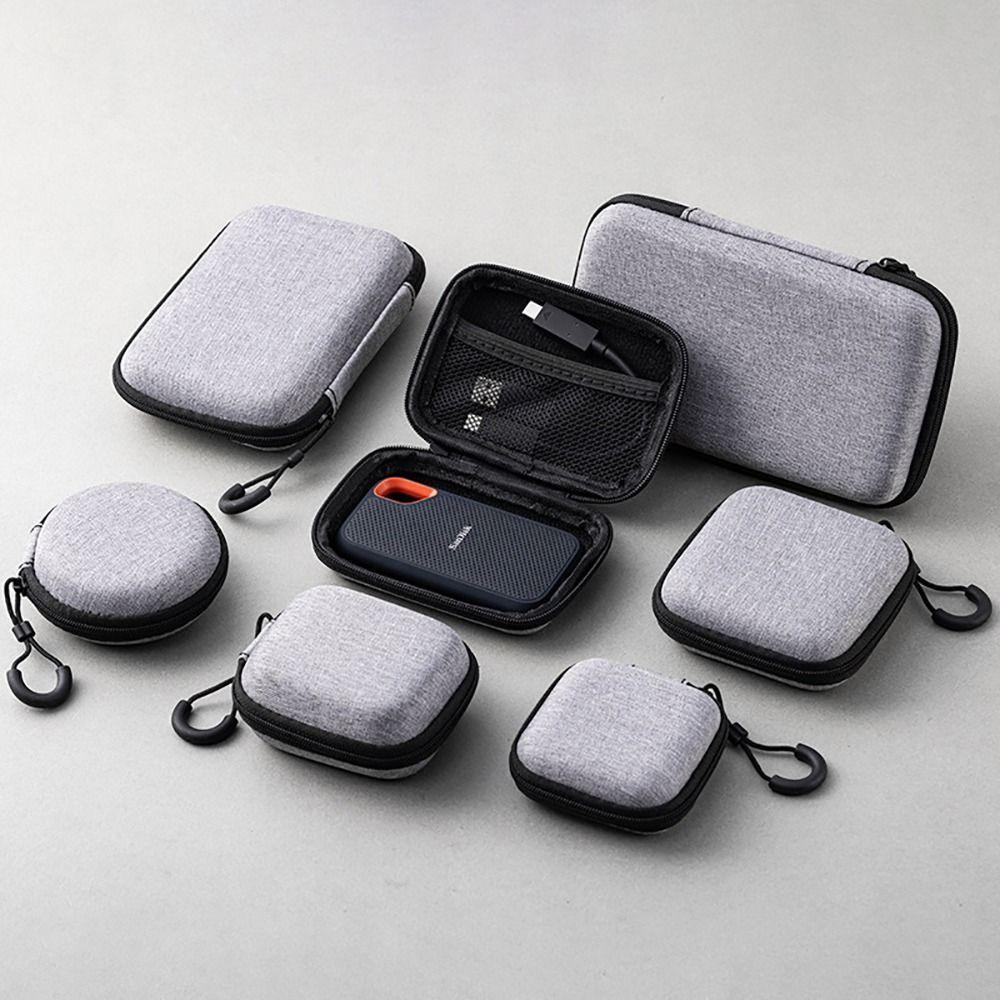 Portable EVA Game Console Case RG35XX H Storage Bag Zipper Hard Shell Travel Pou