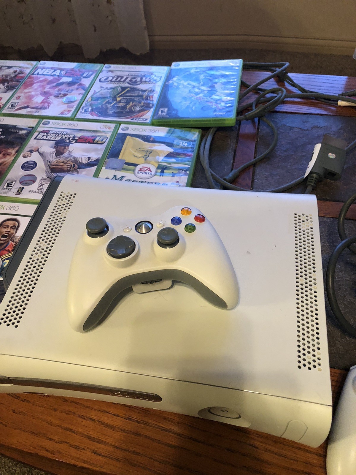 Microsoft XBox 360 Console Bundle 20GB w/ Controllers & 11 Games – Tested