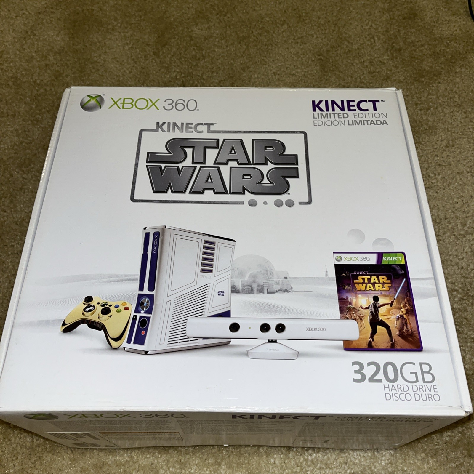 New Microsoft Xbox 360 320GB Kinect Star Wars Limited Edition