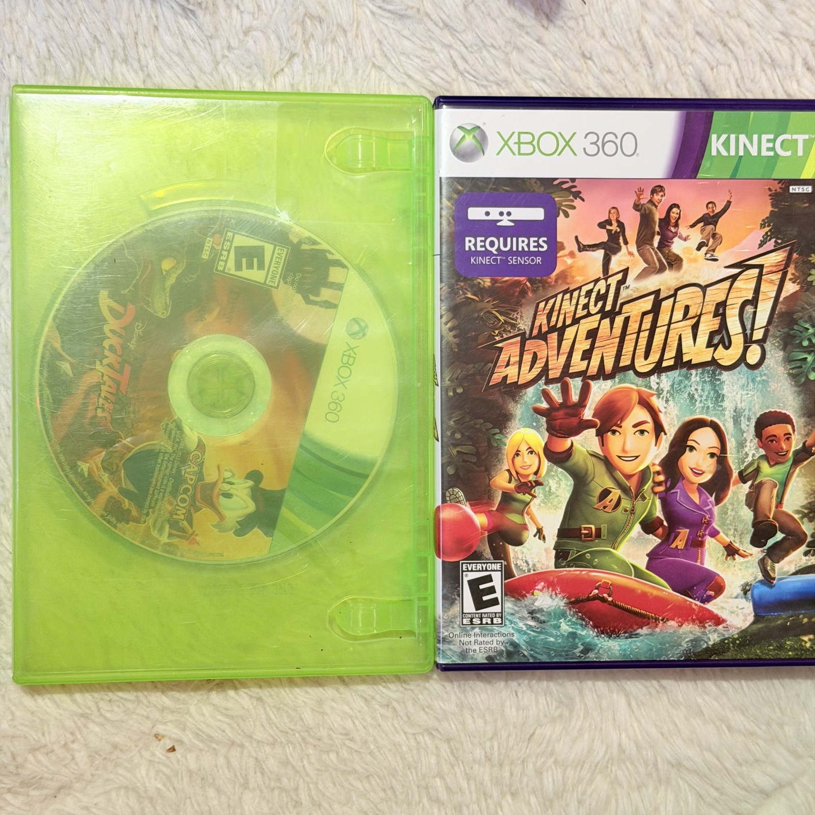Xbox 360 Console 60gb Bundle 5 Games Kinect Wireless Adapter Controller Tested