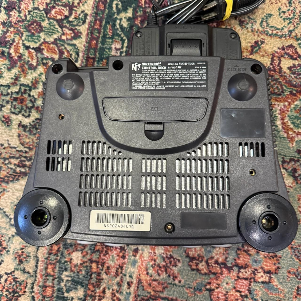 Nintendo 64 N64 Console Gray OEM Power Supply AV Cables Tested NUS-001 USA NTSC