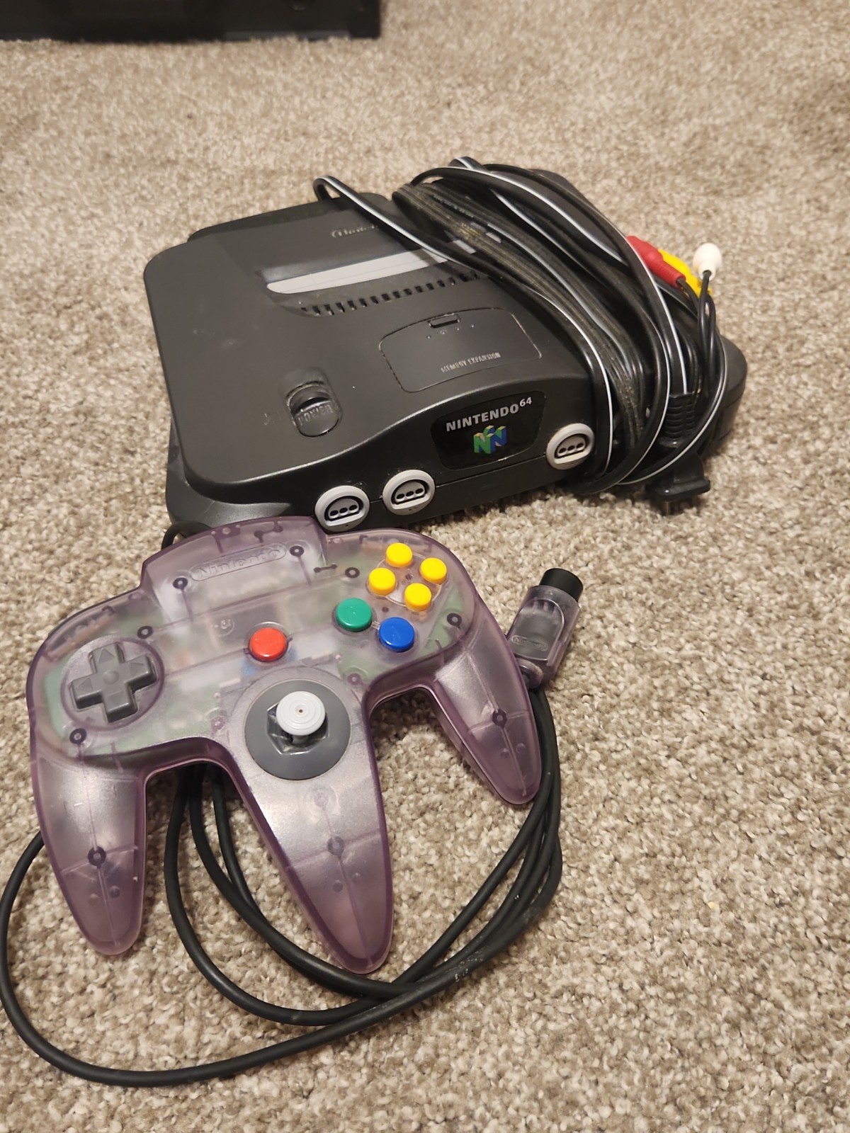 Nintendo 64 Console & Controller – Original – Works Great