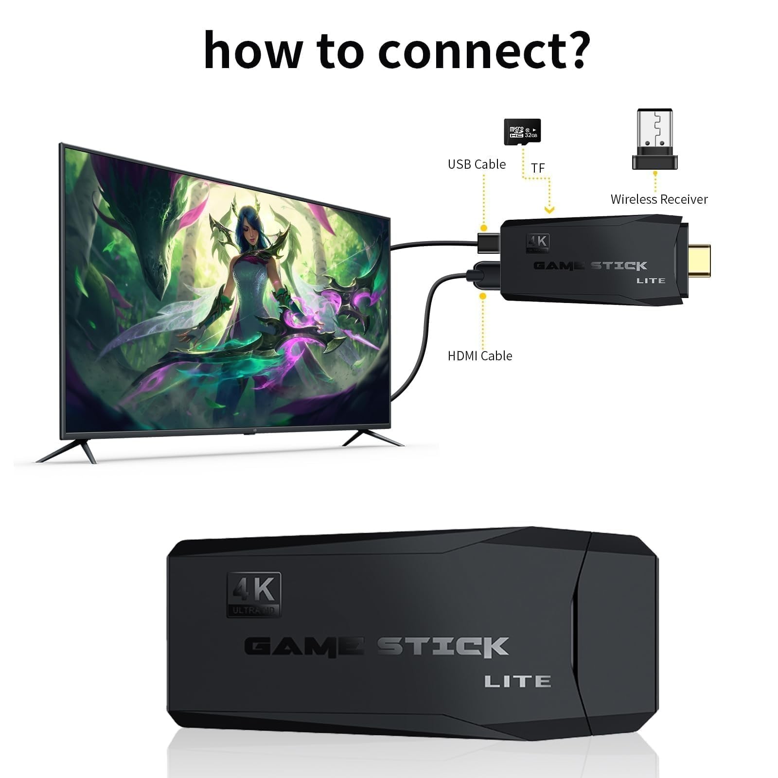 Wireless Retro Handheld Game Console, Built-in 20,000+ Plug-and-Play Retro Vi…