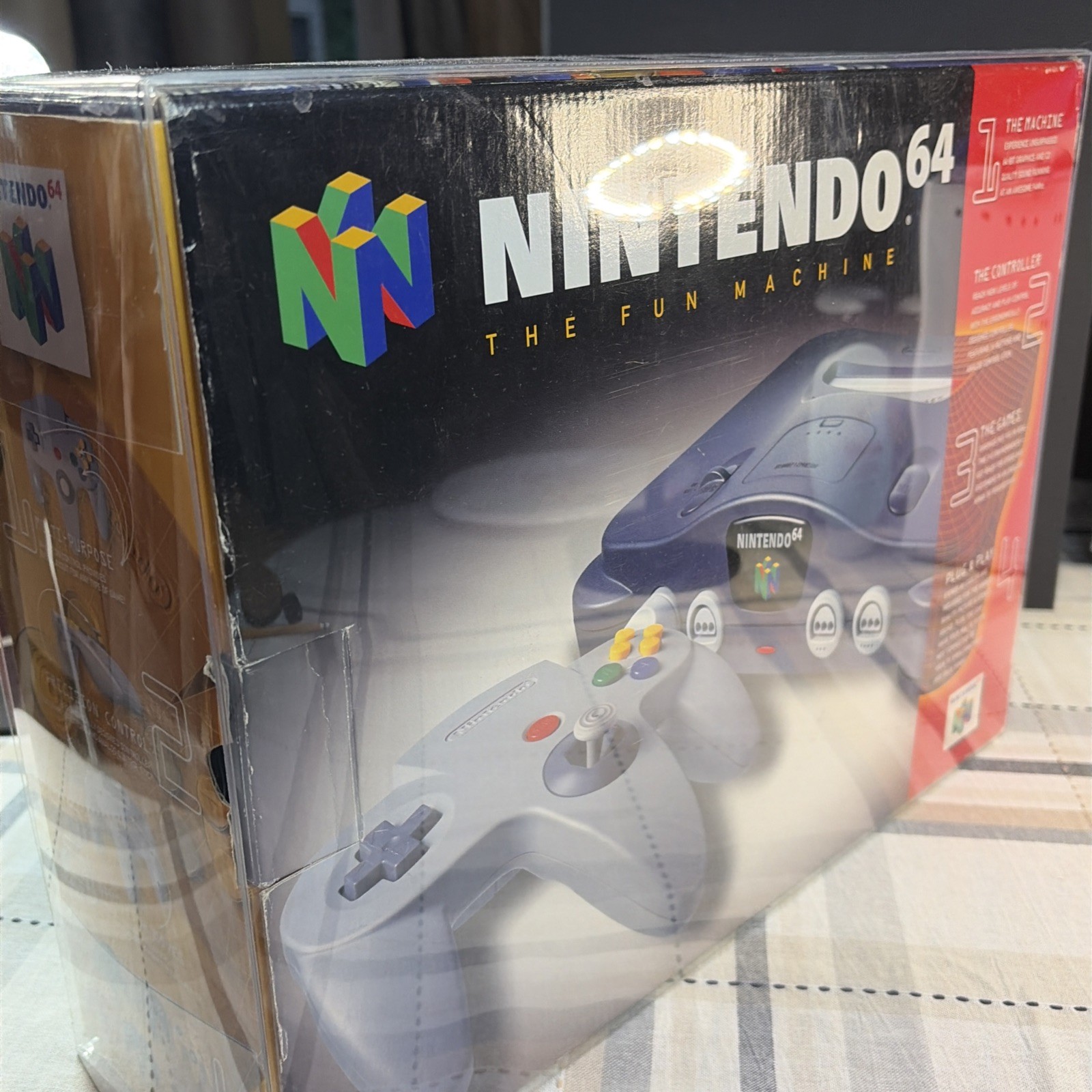 Nintendo 64 System N64 Console OEM CIB T&W W/Collectors Protective Cover CLEAN