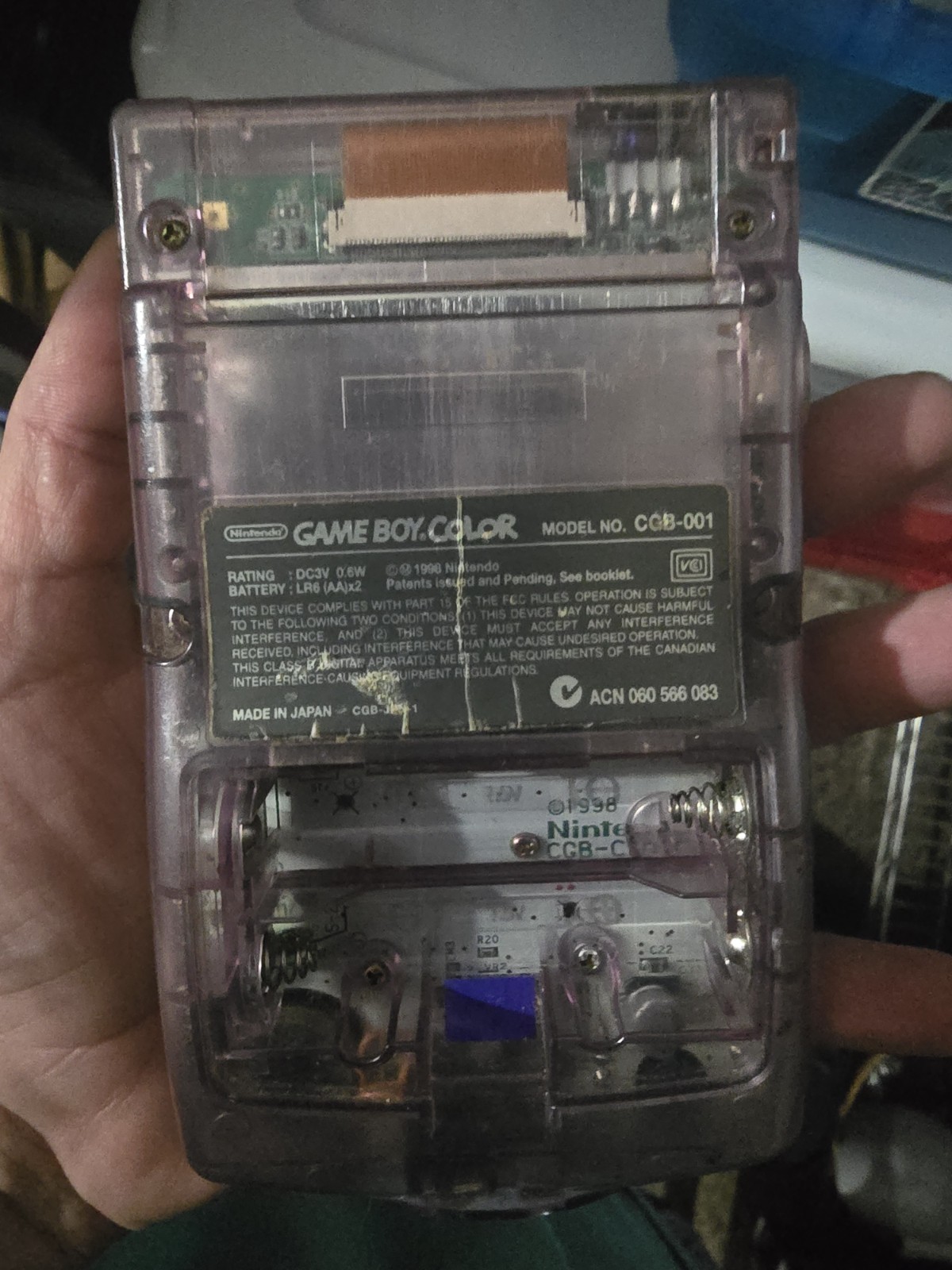 Nintendo Game Boy Color Clear Handheld Systems