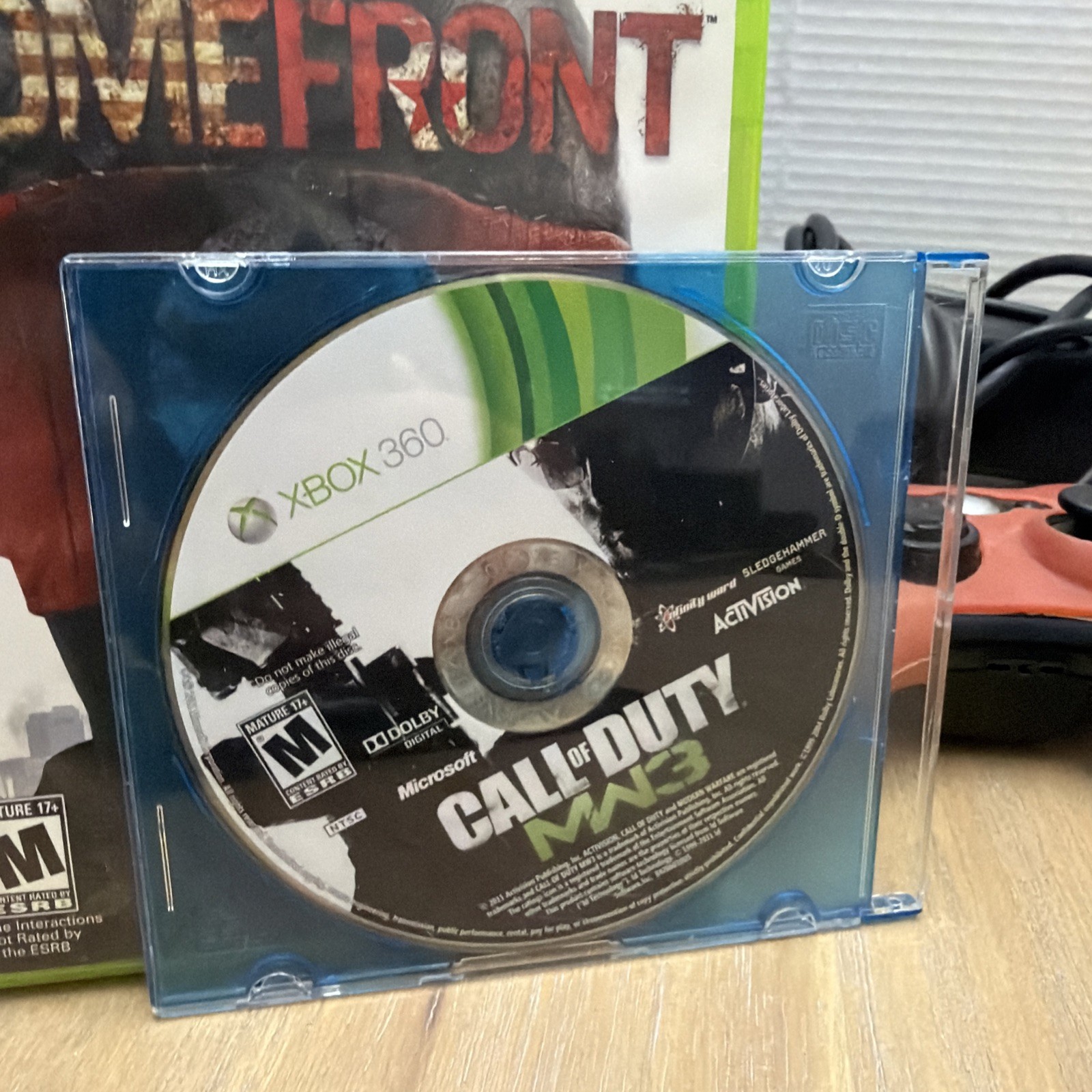 Microsoft Xbox 360 S 4GB Black Console Remote Power Supply And Games Tested