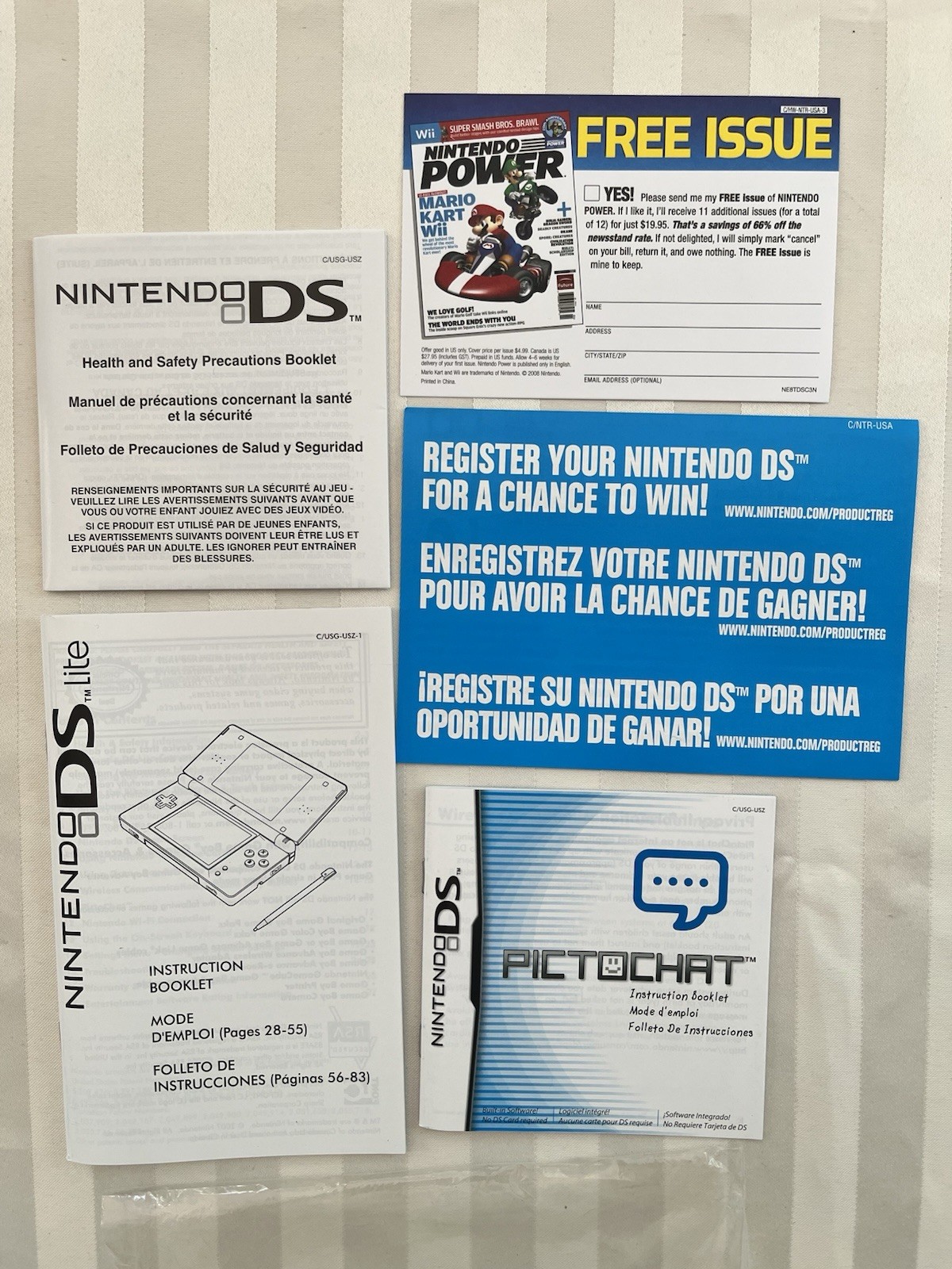 Nintendo DS Lite Crimson USG-001 Near-CIB Tested/Working – VERY NICE CONDITION!