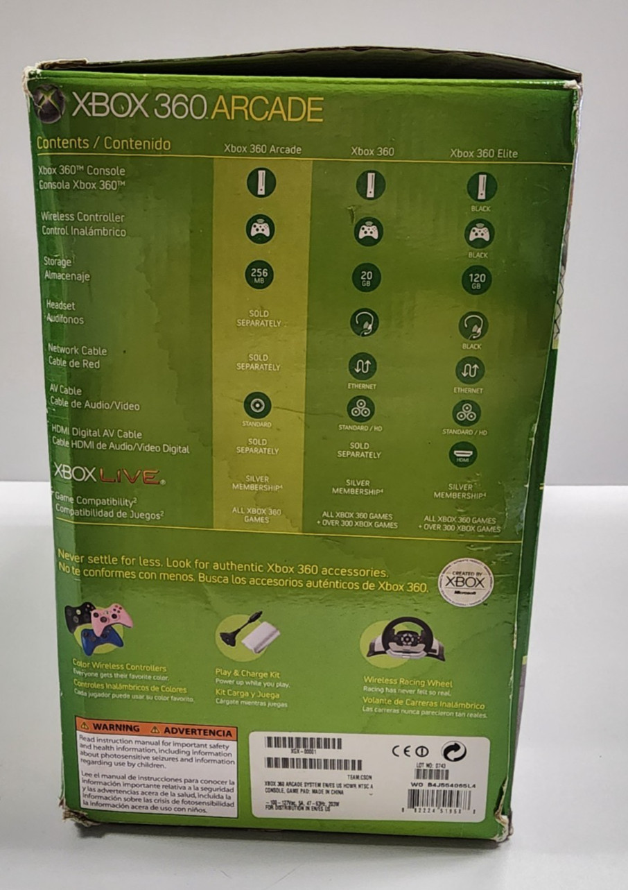 Microsoft Xbox 360 Arcade [V.1 Model] – White