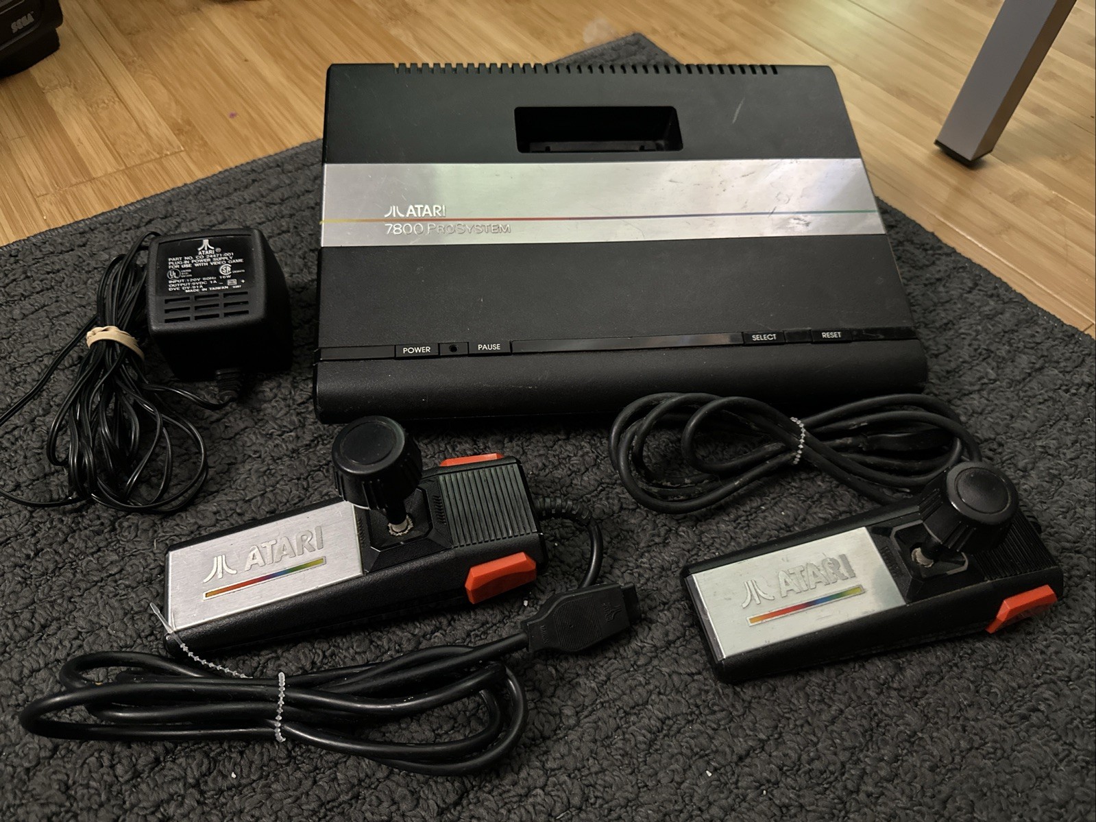 Atari 7800 ProSystem Console, 2 Controllers and All Cords. Tested and Working!