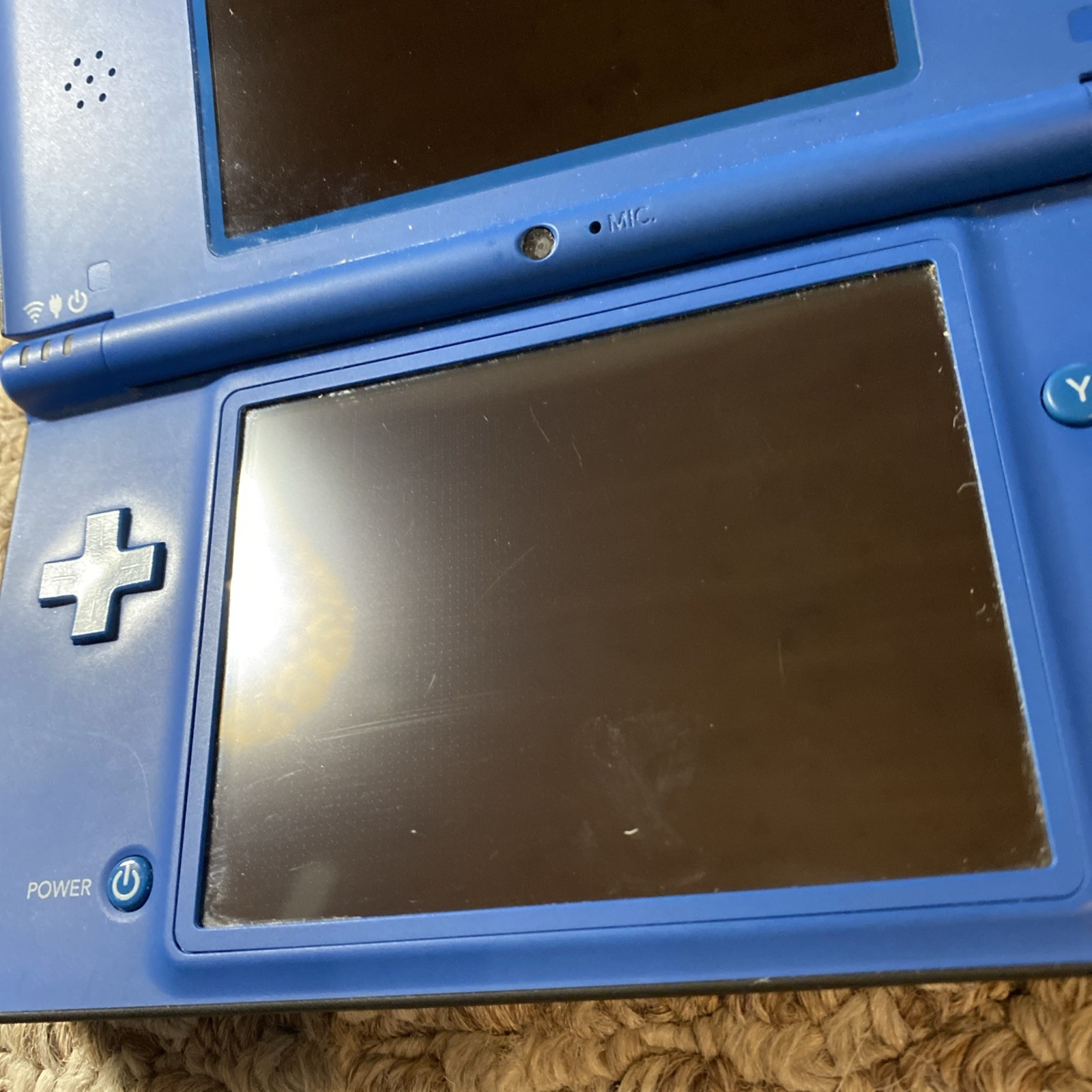 Nintendo DSI XL Blue Handheld Console Wi-Fi Capability w Charger Tested USA
